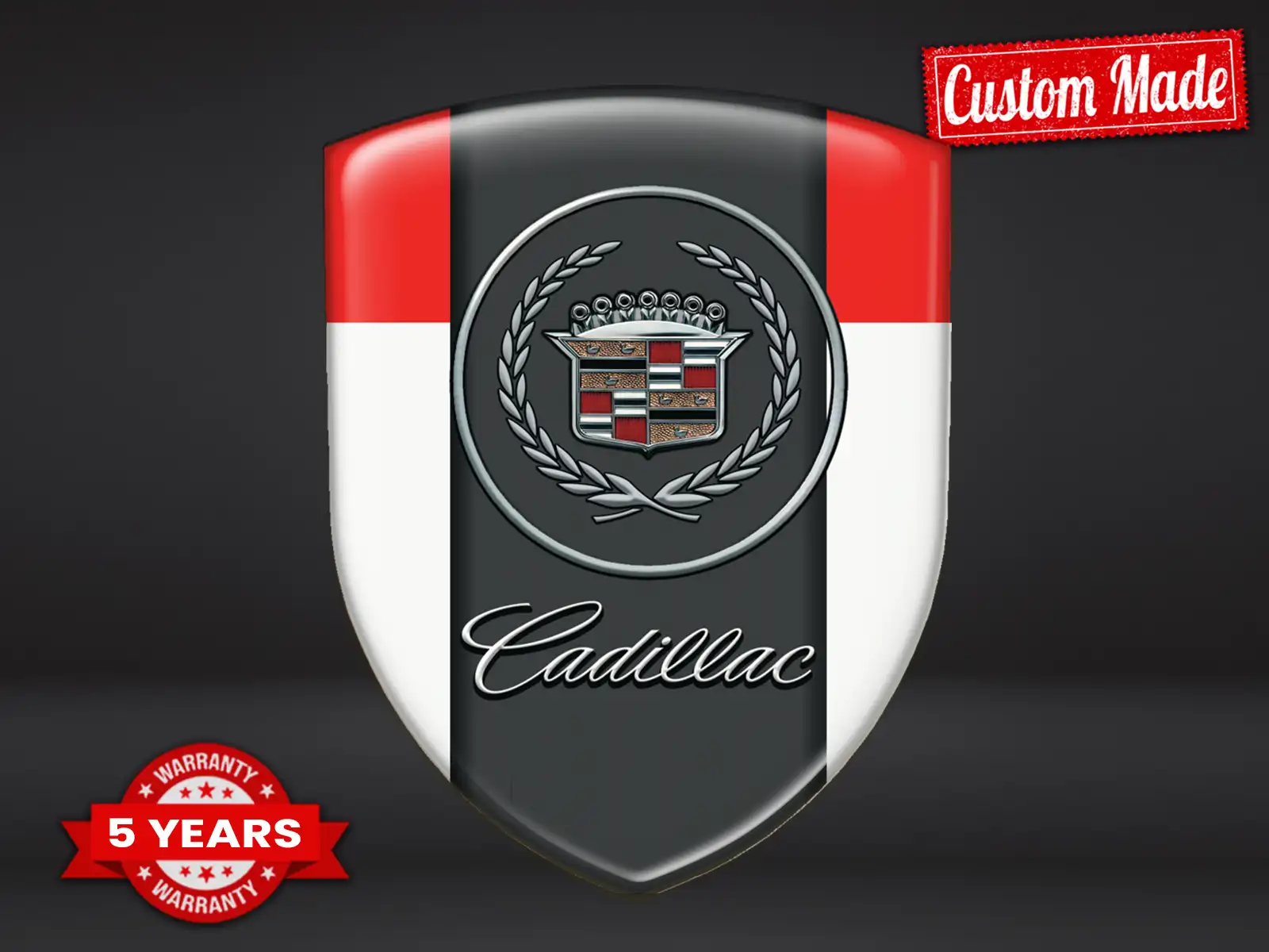 Cadillac Autocollants Bombés Auto Résistants Limité Stylé